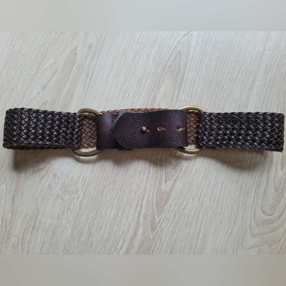 JCrew Brown Leather Belt Vintage